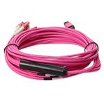 Picture of 7m MPO/UPC to 4xLC/UPC Duplex Magenta OM4 LSZH 8-Strand Fiber Fanout Cable