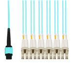 Picture of 0.5m MPO/UPC to 6xLC/UPC Duplex Aqua OM4 LSZH 12-Strand Fiber Patch Cable