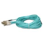 Picture of 15m MPO/UPC to 6xLC/UPC Duplex Aqua OM3 OFNR (Riser-Rated) 12-Strand Fiber Fanout Cable