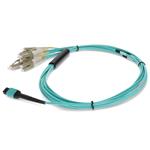 Picture of 2m MPO/UPC to 6xLC/UPC Duplex Aqua OM3 OFNR (Riser-Rated) 12-Strand Fiber Fanout Cable