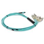 Picture of 2m MPO/UPC to 6xLC/UPC Duplex Aqua OM3 OFNR (Riser-Rated) 12-Strand Fiber Fanout Cable