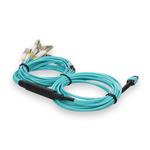 Picture of 3m MPO/UPC to 6xLC/UPC Duplex Aqua OM4 Armored OFNP (Plenum-Rated) 12-Strand Fiber Fanout Cable