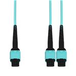 Picture of 10m MPO/UPC to 2xMPO/UPC Aqua OM4 OFNR (Riser-Rated) 24-Strand Fiber Fanout Cable