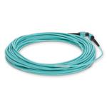 Picture of 12m MPO/UPC (Male) to MPO/UPC Aqua OM4 OFNR (Riser-Rated) 12-Strand Fiber Patch Cable