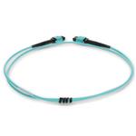Picture of 2m MPO/UPC (Male) to MPO/UPC Aqua OM4 OFNR (Riser-Rated) 12-Strand Fiber Patch Cable