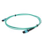 Picture of 4m MPO/UPC (Male) to MPO/UPC Aqua OM4 OFNR (Riser-Rated) 12-Strand Fiber Patch Cable