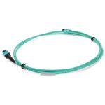 Picture of 4m MPO/UPC (Male) to MPO/UPC Aqua OM4 OFNR (Riser-Rated) 12-Strand Fiber Patch Cable