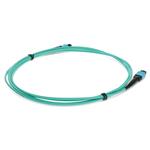 Picture of 4m MPO/UPC (Male) to MPO/UPC Aqua OM4 OFNR (Riser-Rated) 12-Strand Fiber Patch Cable