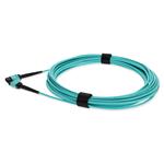 Picture of 1.5m MPO/UPC to MPO/UPC Aqua OM4 OFNP (Plenum-Rated) 12-Strand TAA Fiber Patch Cable