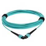 Picture of 1.5m MPO/UPC to MPO/UPC Aqua OM4 OFNP (Plenum-Rated) 12-Strand TAA Fiber Patch Cable