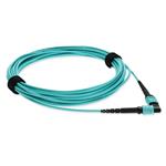 Picture of 1.5m MPO/UPC to MPO/UPC Aqua OM4 OFNP (Plenum-Rated) 12-Strand Fiber Patch Cable
