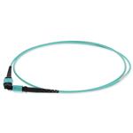 Picture of 1.5m MPO/UPC to MPO/UPC Aqua OM4 OFNR (Riser-Rated) 12-Strand Fiber Patch Cable
