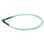 Picture of 1.5m MPO/UPC to MPO/UPC Aqua OM4 OFNR (Riser-Rated) 12-Strand Fiber Patch Cable