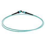 Picture of 1.5m MPO/UPC to MPO/UPC Aqua OM4 OFNR (Riser-Rated) 12-Strand Fiber Patch Cable