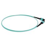 Picture of 1.5m MPO/UPC to MPO/UPC Aqua OM4 OFNR (Riser-Rated) 12-Strand Fiber Patch Cable