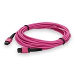 Picture of 10m MPO/UPC to MPO/UPC Magenta OM4 OFNR (Riser-Rated) 12-Strand TAA Fiber Patch Cable