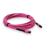 Picture of 10m MPO/UPC to MPO/UPC Magenta OM4 OFNR (Riser-Rated) 12-Strand TAA Fiber Patch Cable
