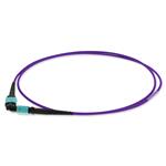 Picture of 10m MPO/UPC to MPO/UPC Purple OM4 OFNR (Riser-Rated) 12-Strand Fiber Patch Cable