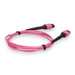 Picture of 10m MPO/UPC to MPO/UPC Magenta OM4 OFNP (Plenum-Rated) 12-Strand TAA Fiber Patch Cable
