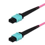 Picture of 10m MPO/UPC to MPO/UPC Magenta (Erika Violet) OM4 OFNP (Plenum-Rated) 12-Strand Fiber Patch Cable