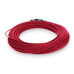 Picture of 11m MPO/UPC to MPO/UPC Red OM4 OFNR (Riser-Rated) 12-Strand Fiber Patch Cable