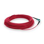Picture of 11m MPO/UPC to MPO/UPC Red OM4 OFNR (Riser-Rated) 12-Strand Fiber Patch Cable