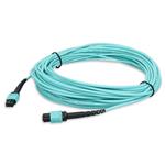Picture of 12m MPO/UPC to MPO/UPC Aqua OM3 OFNR (Riser-Rated) 12-Strand Fiber Patch Cable