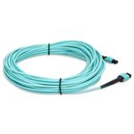 Picture of 12m MPO/UPC to MPO/UPC Aqua OM3 OFNR (Riser-Rated) 12-Strand Fiber Patch Cable