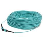 Picture of 140m MPO/UPC to MPO/UPC Aqua OM4 OFNR (Riser-Rated) 12-Strand Fiber Patch Cable