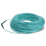 Picture of 140m MPO/UPC to MPO/UPC Aqua OM4 OFNR (Riser-Rated) 12-Strand Fiber Patch Cable