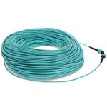 Picture of 140m MPO/UPC to MPO/UPC Aqua OM4 OFNR (Riser-Rated) 12-Strand Fiber Patch Cable