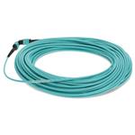 Picture of 15m MPO/UPC to MPO/UPC Aqua OM3 OFNR (Riser-Rated) 12-Strand Fiber Patch Cable