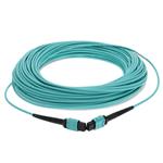 Picture of 15m MPO/UPC to MPO/UPC Aqua OM3 OFNR (Riser-Rated) 12-Strand Fiber Patch Cable