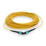 Picture of 15m MPO/UPC to MPO/UPC Yellow OM4 OFNR (Riser-Rated) 12-Strand Fiber Patch Cable