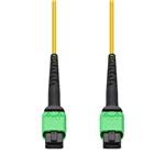 Picture of 15m MPO/APC to MPO/APC Yellow OS2 OFNP (Plenum-Rated) 12-Strand SMF Type-A (Straight) Fiber Patch Cable