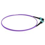 Picture of 1m MPO/UPC to MPO/UPC Violet OM4 OFNR (Riser-Rated) 12-Strand Fiber Patch Cable