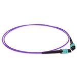 Picture of 1m MPO/UPC to MPO/UPC Violet OM4 OFNR (Riser-Rated) 12-Strand Fiber Patch Cable