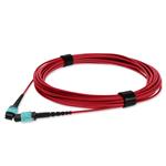 Picture of 1m MPO/UPC to MPO/UPC Red OM4 OFNP (Plenum-Rated) 12-Strand TAA Fiber Patch Cable