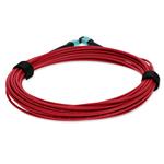 Picture of 1m MPO/UPC to MPO/UPC Red OM4 OFNP (Plenum-Rated) 12-Strand TAA Fiber Patch Cable