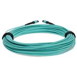 Picture of 21m MPO/UPC (Male) to MPO/UPC (Male) Aqua OM4 OFNR (Riser-Rated) 12-Strand Fiber Patch Cable