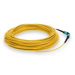 Picture of 25m MPO/UPC to MPO/UPC Yellow OM4 OFNR (Riser-Rated) 12-Strand Fiber Patch Cable