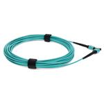 Picture of 2m MPO/UPC to MPO/UPC Aqua OM4 OFNP (Plenum-Rated) 12-Strand Fiber Patch Cable