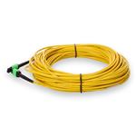 Picture of 30m MPO/APC to MPO/APC Yellow OS2 OFNR (Riser-Rated) 12-Strand SMF Fiber Patch Cable