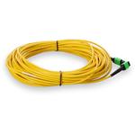 Picture of 30m MPO/APC to MPO/APC Yellow OS2 OFNR (Riser-Rated) 12-Strand SMF Fiber Patch Cable