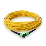 Picture of 30m MPO/APC to MPO/APC Yellow OS2 OFNR (Riser-Rated) 12-Strand SMF Fiber Patch Cable