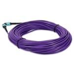 Picture of 35m MPO/UPC to MPO/UPC Purple OM4 OFNR (Riser-Rated) 12-Strand Fiber Patch Cable