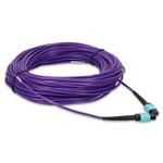 Picture of 35m MPO/UPC to MPO/UPC Purple OM4 OFNR (Riser-Rated) 12-Strand Fiber Patch Cable
