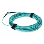 Picture of 35m MPO/UPC to MPO/UPC Aqua OM4 OFNP (Plenum-Rated) 12-Strand Fiber Patch Cable
