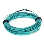 Picture of 35m MPO/UPC to MPO/UPC Aqua OM4 OFNP (Plenum-Rated) 12-Strand Fiber Patch Cable