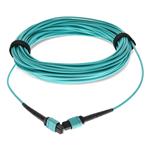 Picture of 35m MPO/UPC to MPO/UPC Aqua OM4 OFNP (Plenum-Rated) 12-Strand Fiber Patch Cable